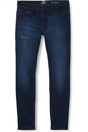 7 for all Mankind Męskie dżinsy Paxtyn Tapered Luxe Performance Plus, ciemnoniebieskie, regularne