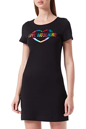 Moschino Damska sukienka w kształcie serca, wielokolorowa, , 42