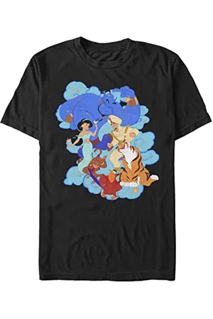Disney Unisex Aladdin-Agrabah Dance Off Organic Short Sleeve T-Shirt Black, XXL, , XXL