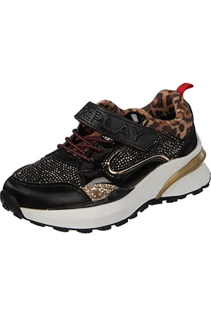 Replay Buty sportowe dla chłopców i dziewczynek, 006BLACK Gold, 33 EU