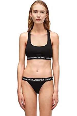 Karl Lagerfeld Damskie legginsy z logo brazylijskie, czarne, XS