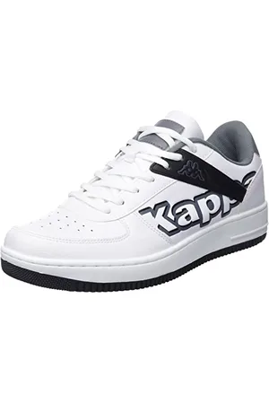 Kappa Unisex BASH FO Sneaker, białe/czarne, 43 EU