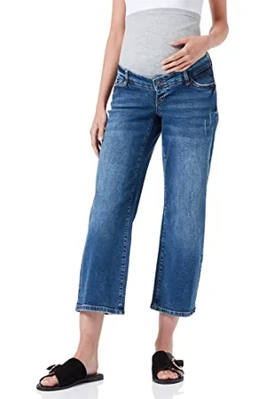 Mama;licious Bestseller a/s Damskie jeansy MLMILANO Wide Cropped A. Jeans, , 32/32