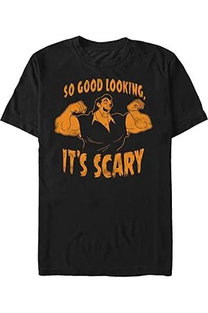 Disney Unisex Beauty & The Beast Scary Good Looks Organic Short Sleeve T-shirt, , XXL