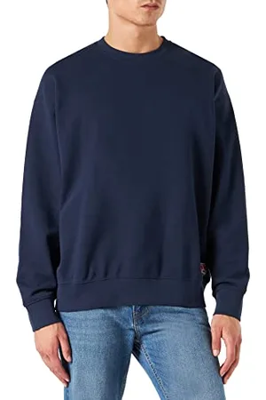 Wrangler Męska bluza Casey Jones Crew Sweatshirt, granatowa, S