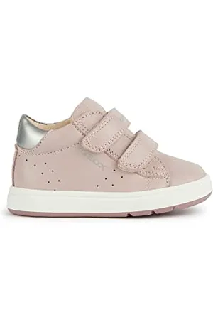 Geox Baby-Mädchen B BIGLIA Girl C First Walker Shoe, Old Rose/Silver, 22 EU