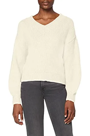 NA-KD Sweter damski z dzianiny z dekoltem w serek, , M