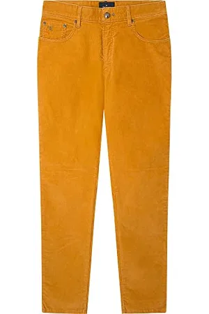 Hackett Męskie spodnie Cord 5 PKT Pants, mustard, 34 W/30 L