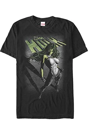 Marvel Uniseks Incredible She Organic Short Sleeve T-Shirt, Black, L, , L
