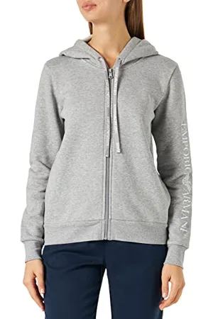 Emporio Armani Damska bluza z kapturem Iconic Terry, , XS