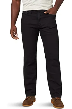 Wrangler Męskie klasyczne dżinsy z 5 kieszeniami Relaxed Fit Flex, 35W / 34L