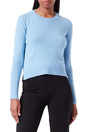 HUGO BOSS Damski sweter Sbasa Knitted, turkusowy/Aqua440, S