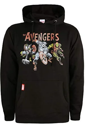 Marvel Męska vintage Avengers bluza z kapturem z kapturem, , L