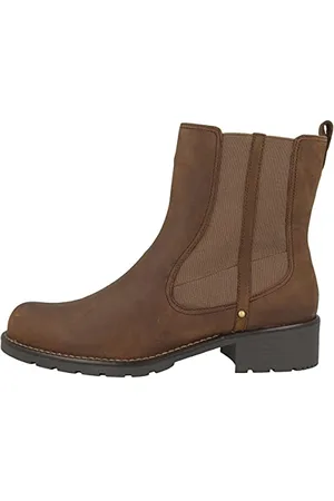 Clarks Damskie buty Orinoco Club z krótką cholewką, z podszewką, klasyczne buty z półcholewką, Brązowy Brown Snuff, 35.5 EU