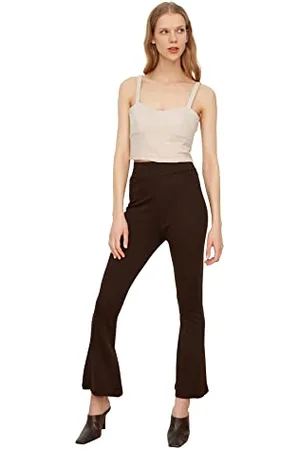 Trendyol Spodnie Flare damskie, , L