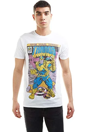 Marvel Męska koszulka Thanos Snap T, biała, S UK, , S