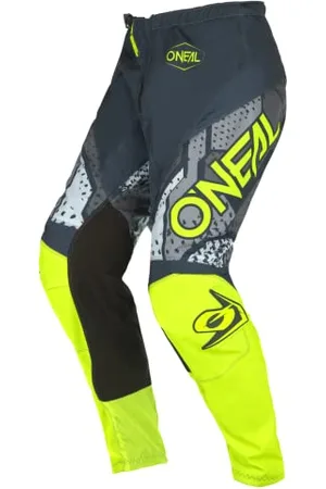 Oneal | Spodnie Motocross | Enduro MX | Maksymalna swoboda ruchów, lekka, oddychająca i wytrzymała konstrukcja | Element Camo V.22 Pants | Dorośli | Grey Neon Yellow | Rozmiar 42/58