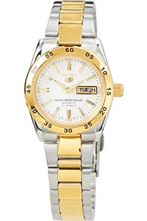Seiko Damski zegarek automatyczny ze stali nierdzewnej z paskiem ze stali nierdzewnej, , S, pasek