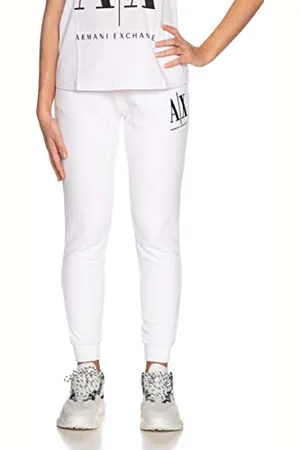 Armani Exchange Icon Project damskie spodnie sportowe, biały, M