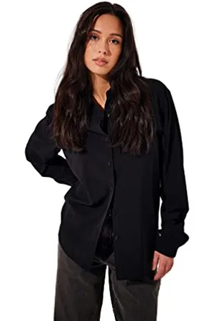 NA-KD Sheer Basic koszulka, czarna, EU 38, , 38