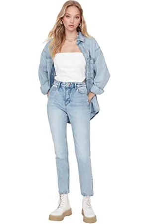 Trendyol Damskie jeansy Bootcut & Flared Blue, 40, , 66