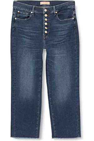 7 for all Mankind Damskie dżinsy The Modern Straight Luxe Vintage ze frayed Hem & Exposed Buttons, , 29W / 29L