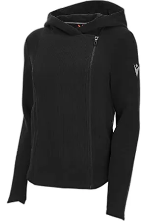 macron Damska bluza z kapturem Athleisure Fcc Winnipeg z zamkiem na całej długości Blk Wmn Bluza, czarna, XL