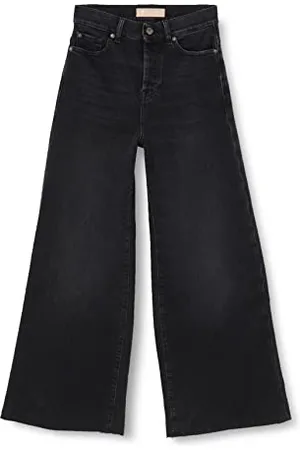 7 for all Mankind Damskie dżinsy Zoey Luxe Vintage z Raw Cut, czarne, regularne