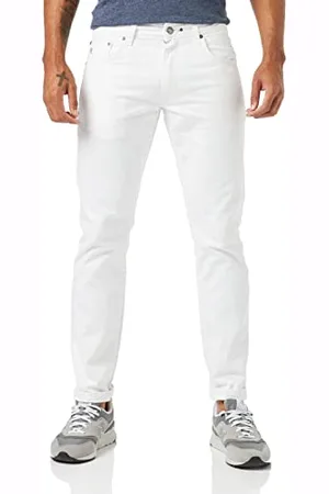 Hackett Hackett limited Męskie spodnie White Denim Casual Pants, , 32W Regularne