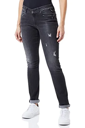 Replay Damskie jeansy New Luz Broken Edge, , 24W / 28L