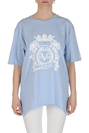 19V69 Italia Damska bluzka Smile Light Blue, jasnoniebieska, XL (16 sztuk), , XL