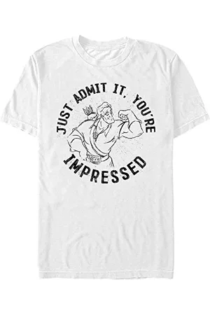Disney Unisex Beauty & The Beast-Youre Impressed Gaston Organic Short Sleeve T-Shirt, , M, , M