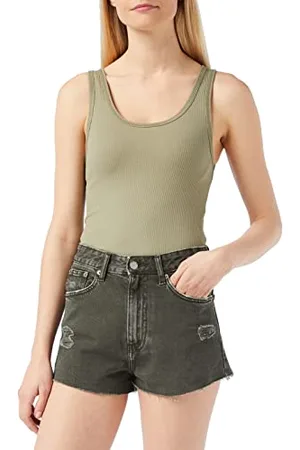 Dr Denim Pół-Singlet damska koszulka na ciało, Sauge, L