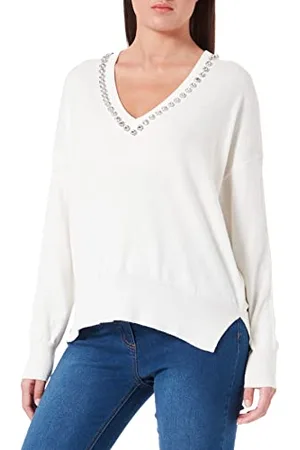 Replay Damski sweter DK1460, 001 biały, L