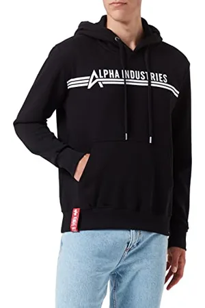 Alpha Industries Męska bluza z kapturem Black, , S