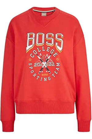 HUGO BOSS Bluza damska, jasny czerwony, XL (DE)