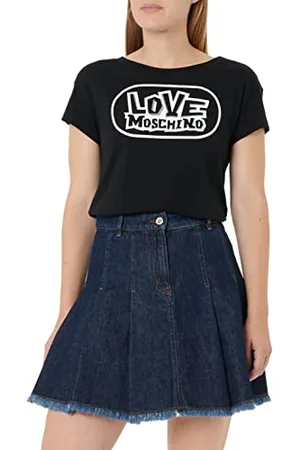 Moschino Pleated damska minispódniczka ze skate back tag, , 48