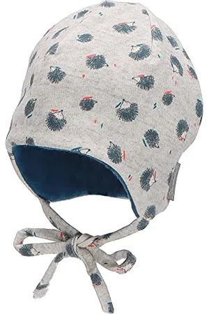 Sterntaler Chłopięca czapka beanie jeż, jasnoszara, 35
