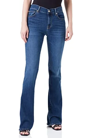7 for all Mankind Damskie dżinsy Bootcut Bair Eco, niebieskie (Mid Blue), regularne