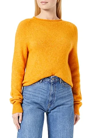 HUGO BOSS Damski sweter z dzianiny w kolorze żółtym , XL (DE)
