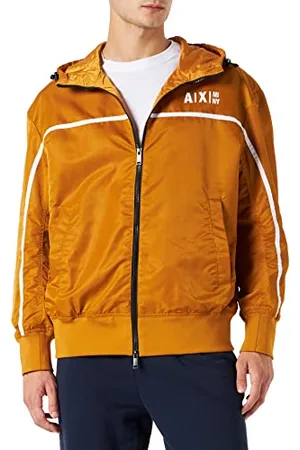 Armani Exchange Męska kurtka z kapturem Geometric Line Back&Front, , ekstra duża