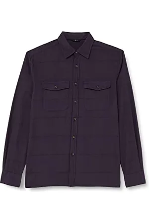 7 for all Mankind Męska koszulka z bawełny z motywem flanelowym, , M