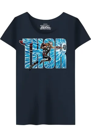 Marvel WOTLATMTS006 T-Shirt, Navy, M Kobiety, , M