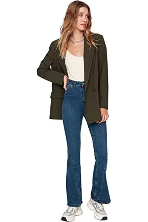 Trendyol Damskie jeansy Flare, niebieskie, 42, , 68