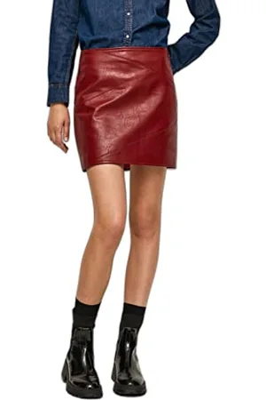 Pepe Jeans Damskie spódnice Luna, 286burnt red, S