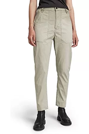 G-Star Damskie spodnie 3D Fatigue Boyfriend, beżowy/khaki (Hemp Vintage Gd 9740-d297), 33W (Regularny)