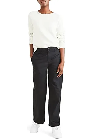 Dockers Damskie spodnie z wysokim stanem, piękne, czarne, 24
