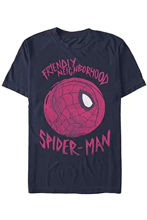 Marvel Unisex Avengers Classic-Friendly Spiderman Organic Short Sleeve T-Shirt T-Shirt Navy Blue, XL, , XL
