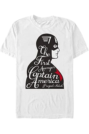 Marvel Unisex Avengers Classic-First Avenger Organic Short Sleeve T-Shirt, , M, , M