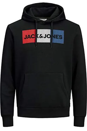 JACK & JONES JACK&JONES PLUS Męska bluza z kapturem z logo Jjecorp, , 3XL